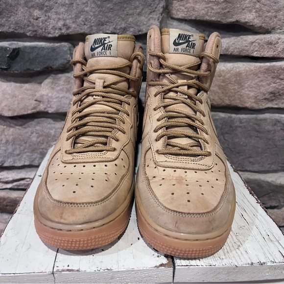 Nike Air Force ones wheat color men’s size‎ 6.5 Y - Picture 2 of 2